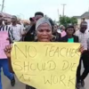 Ogbomoso Teachers Storm Gornment Office, Cry Out Over Kidnap And Teacher Killing