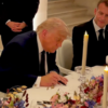 Trump Sign Iran Peace deal for France with Macron Hailings