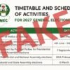 INEC Talk Say Governorship List For Six States Na Fake